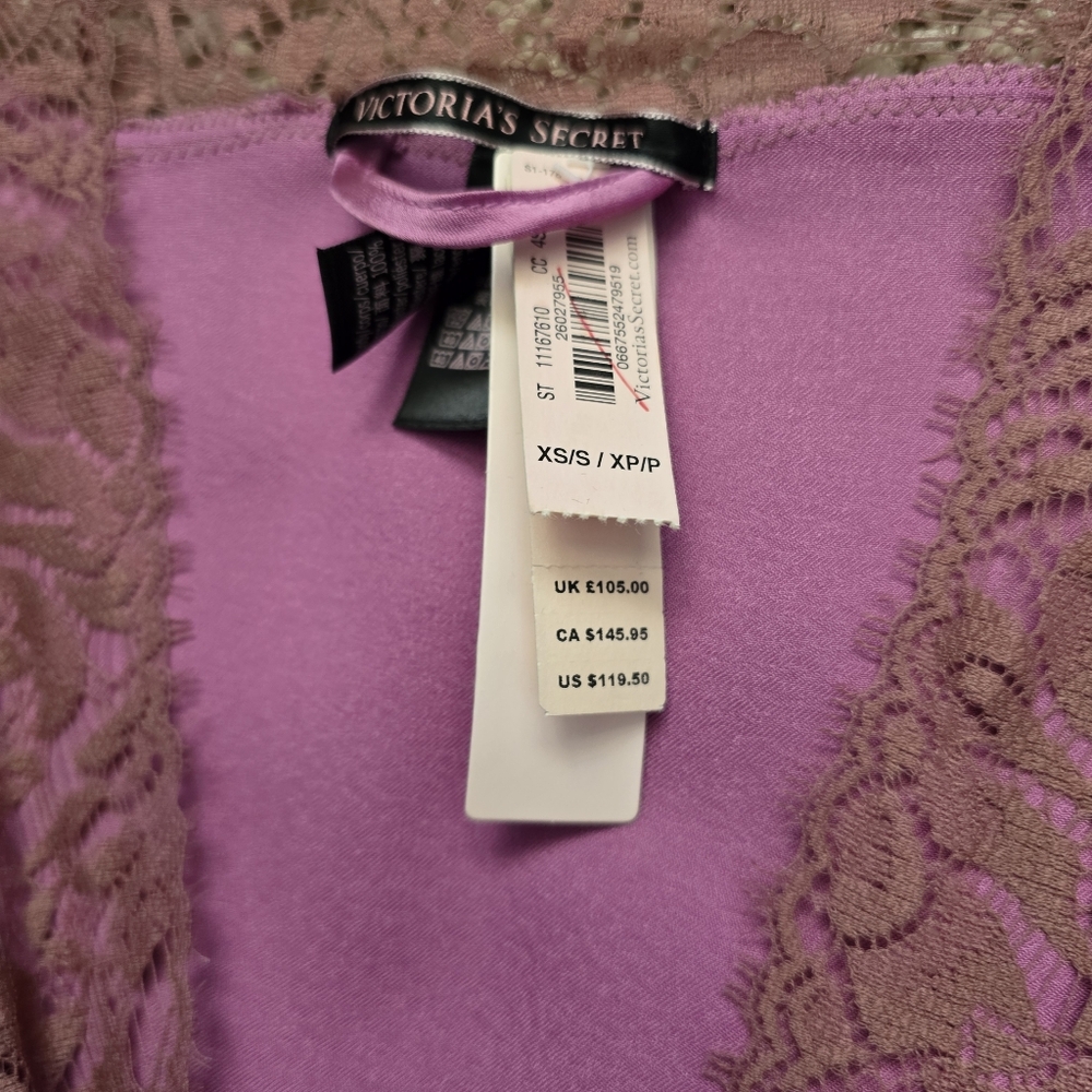 New With Tags Victoria's Secret Kimono Robe - Size XS - Picture 9 of 13
